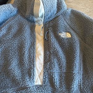 The North Face Light Blue Sherpa Jacket